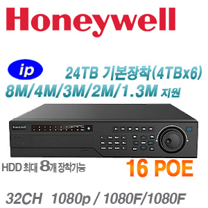 [32CH IP-NVR] [하니웰] HEN32304-24TB (4TBx6) [4K 16POE H.265 8HDD]